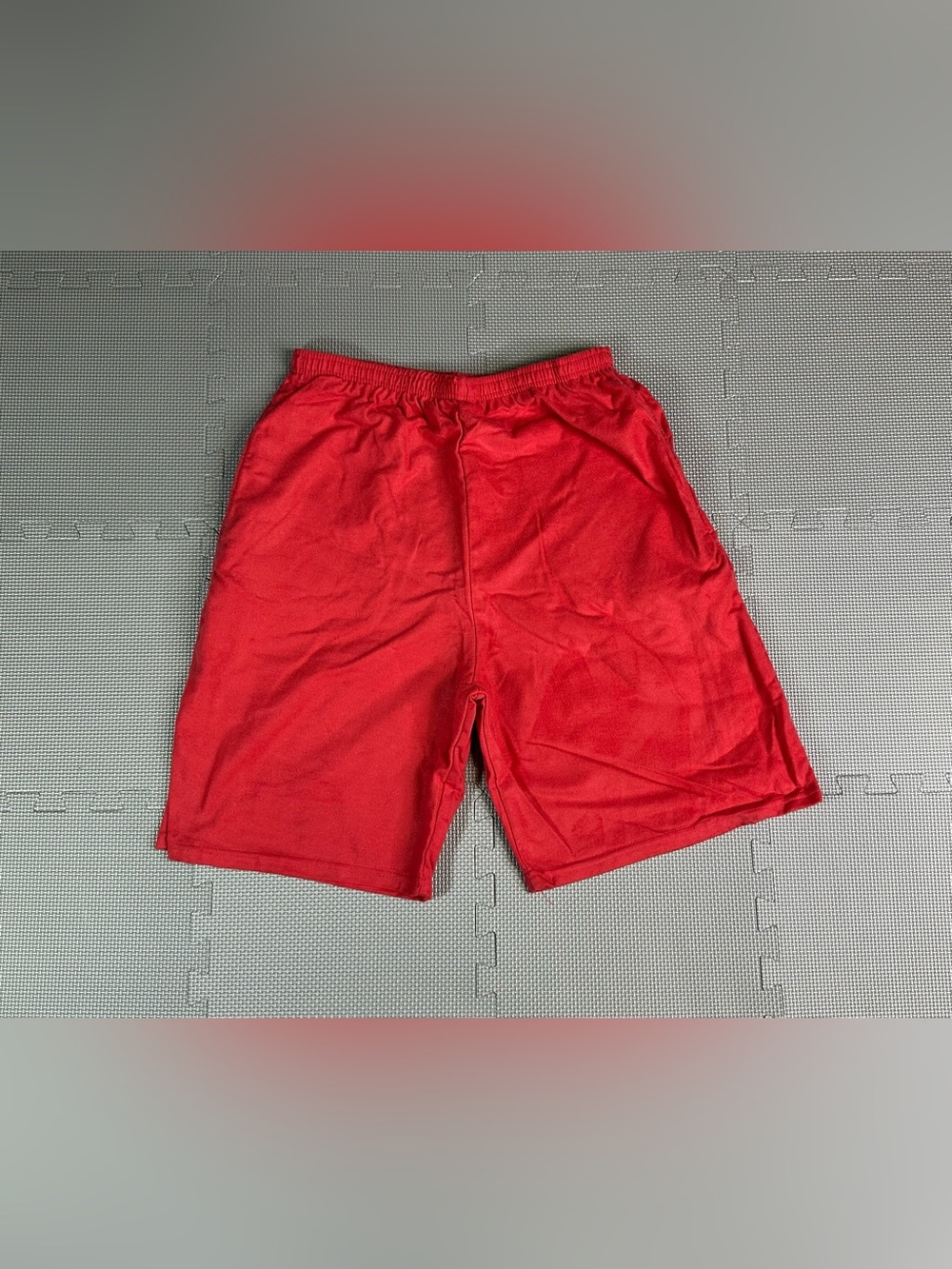 Vtg 90s Fruit Of The Loom Sweat Shorts Drawstring Pockets Blank USA Mens XL Rare
